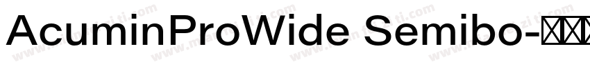 AcuminProWide Semibo字体转换